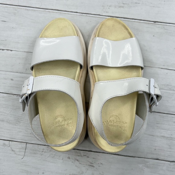 Dr. Martens Romi Chunky Platform Sandals Size 5 Women in Eggshell White - Picture 6 of 12